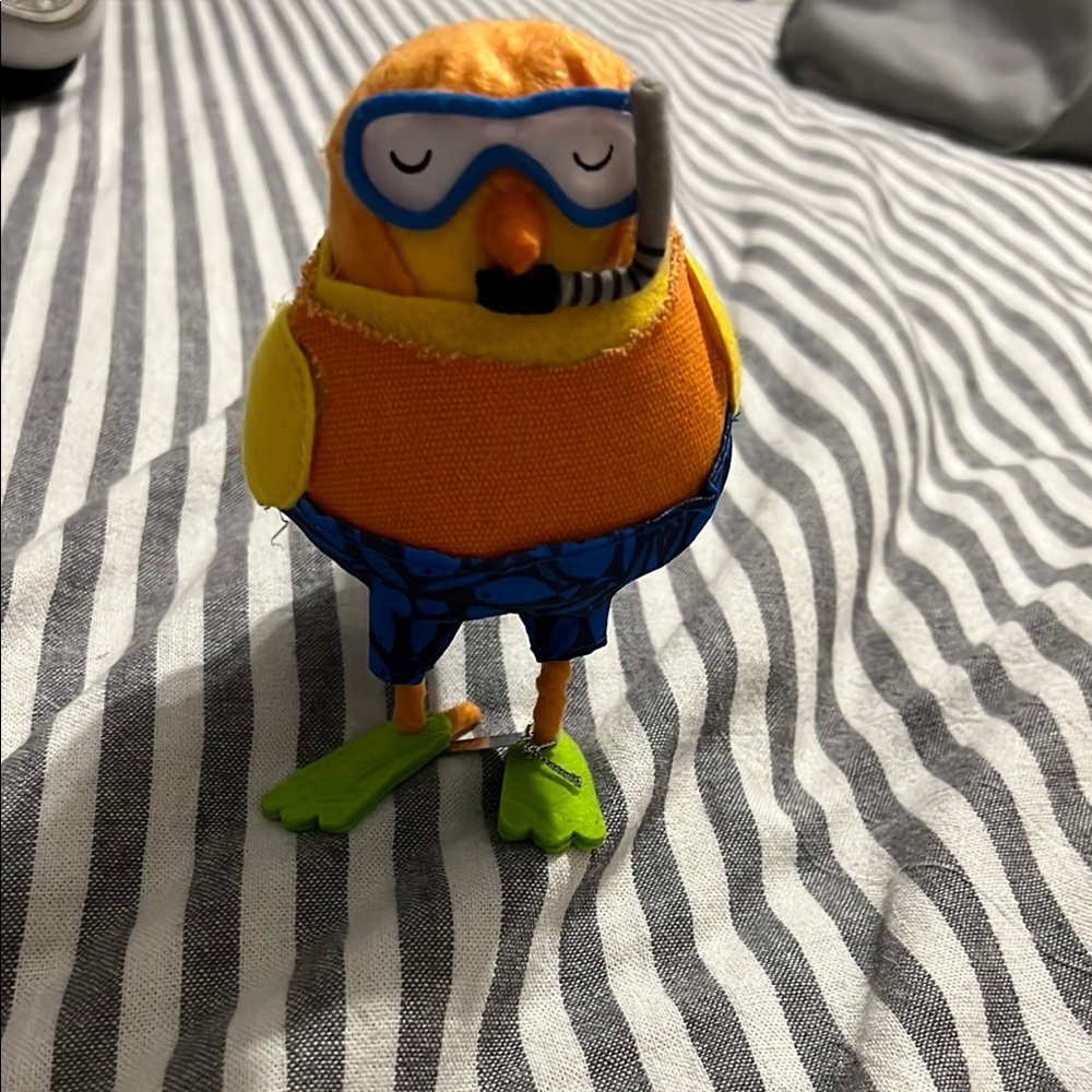 Colorful Diving Bird Figurine